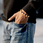 5 Mukhi Rudraksha Tulsi Bracelet- Bracelet.
