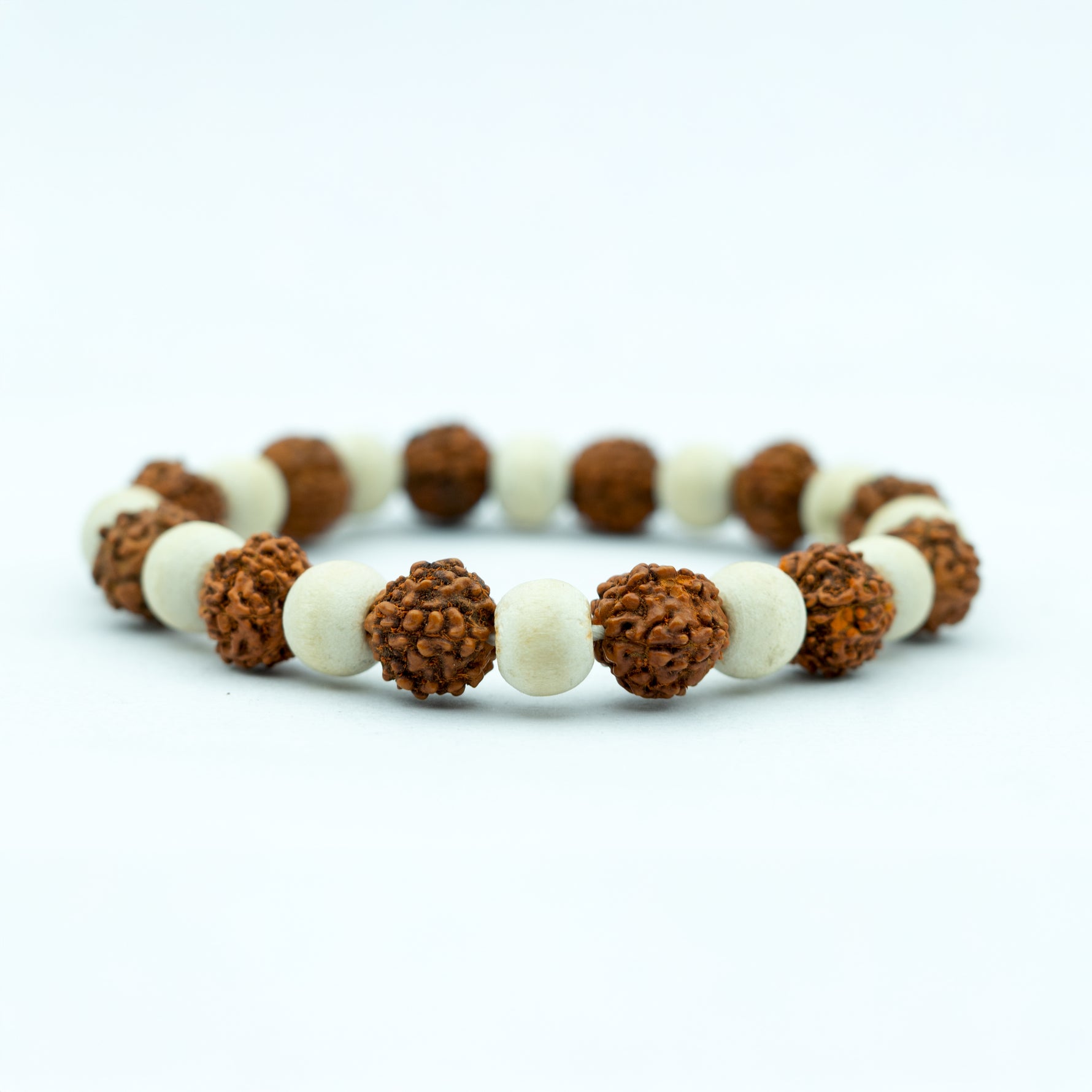 5 Mukhi Rudraksha Tulsi Bracelet- Bracelet.