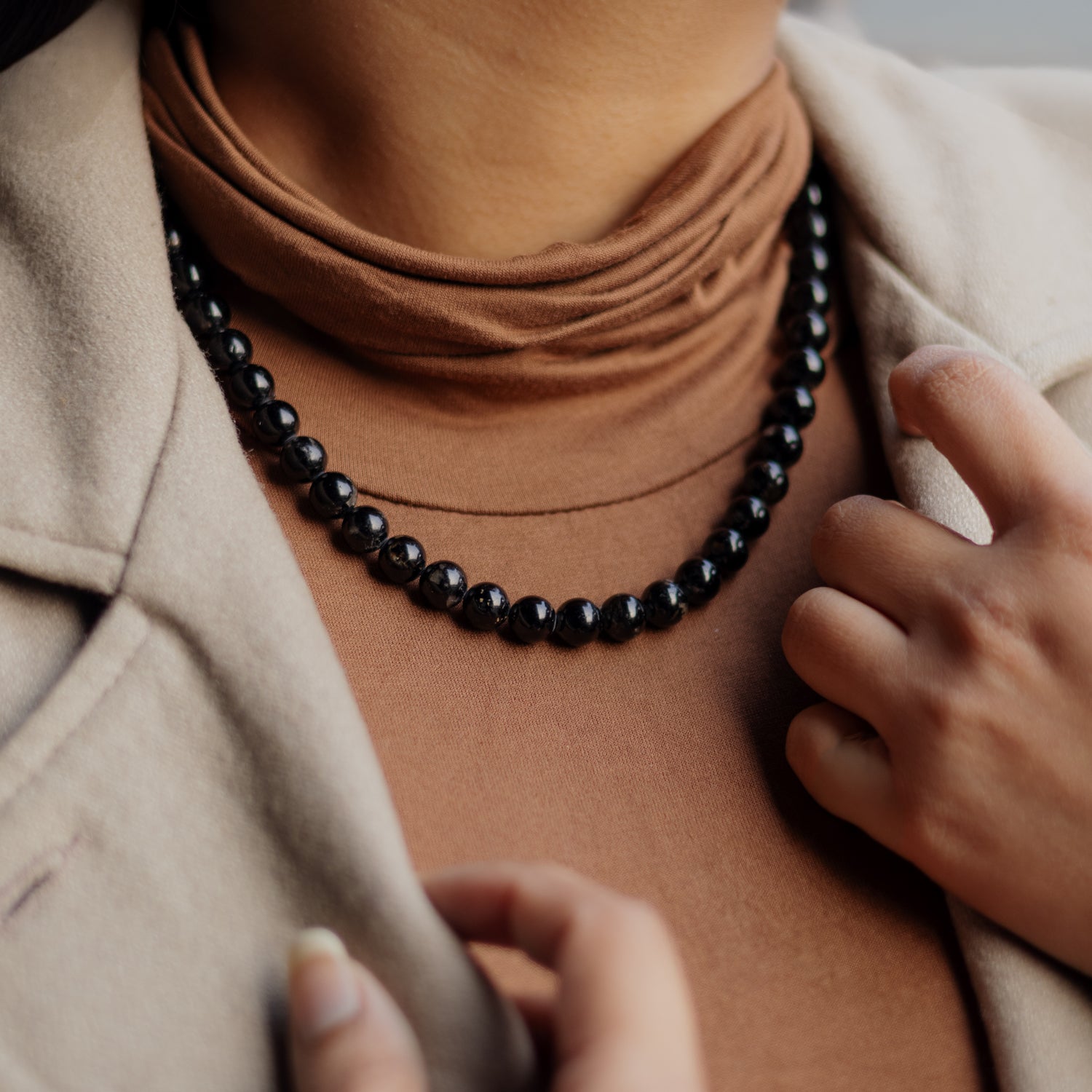Black Tourmaline Necklace- Necklace.